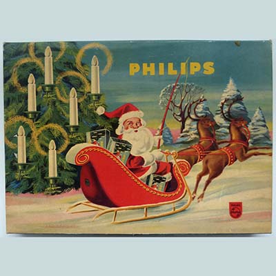 Christbaumbeleuchtung, Philips, 16 Kerzen, um 1950