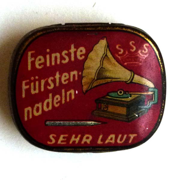 Feinste Fürsten-Nadeln, Grammophonnadeldose,