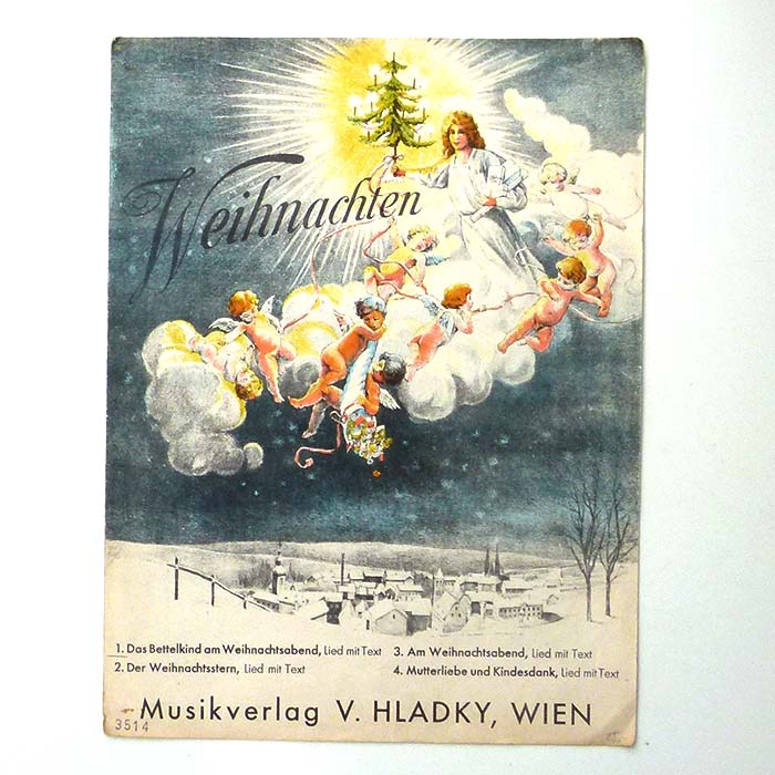 Weihnachten, Weihnachtslieder, Musiknoten, 1921