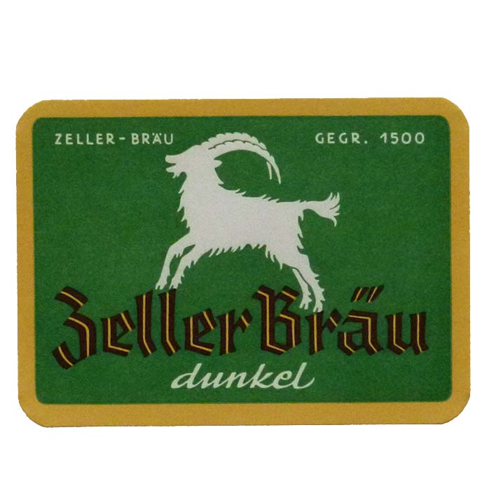 Zeller Bräu, Brauerei, Bieretikett