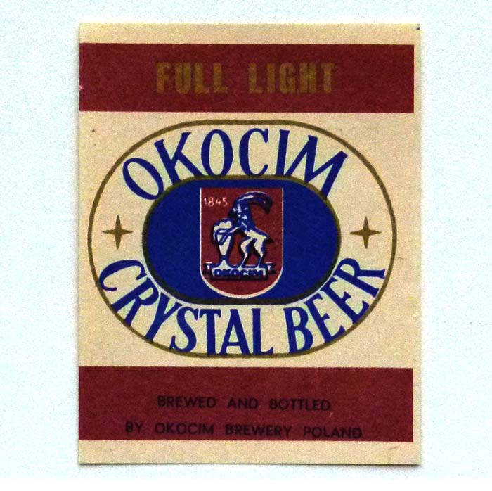 Okocim, Brauerei, Bieretikett, Polen