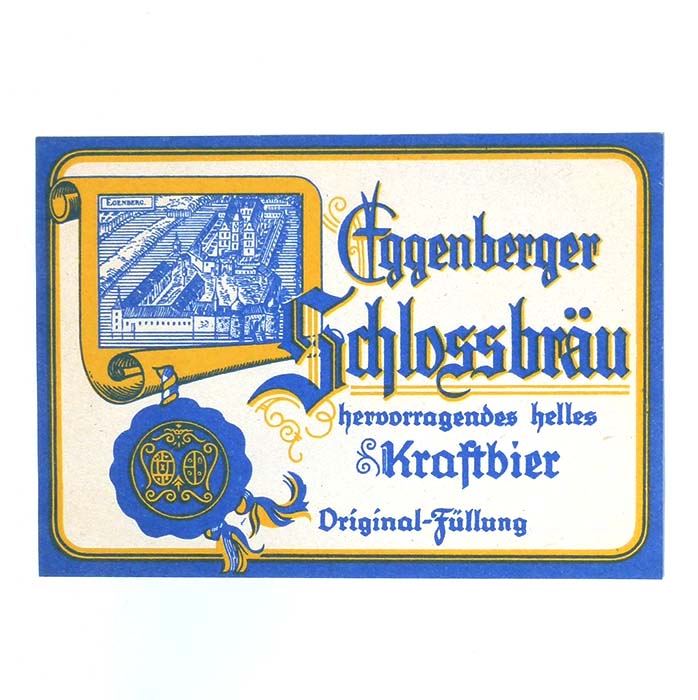 Eggenberger Schlossbräu, Kraftbier, Bieretikett