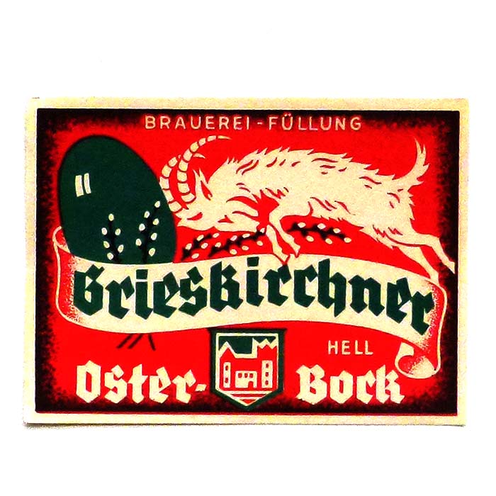 Grieskirchner, Weihnachtsbock, Bieretikett