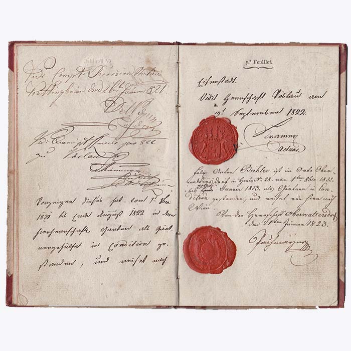 Wanderbuch / Gesinde - Büchlein, Gärtner, 1817