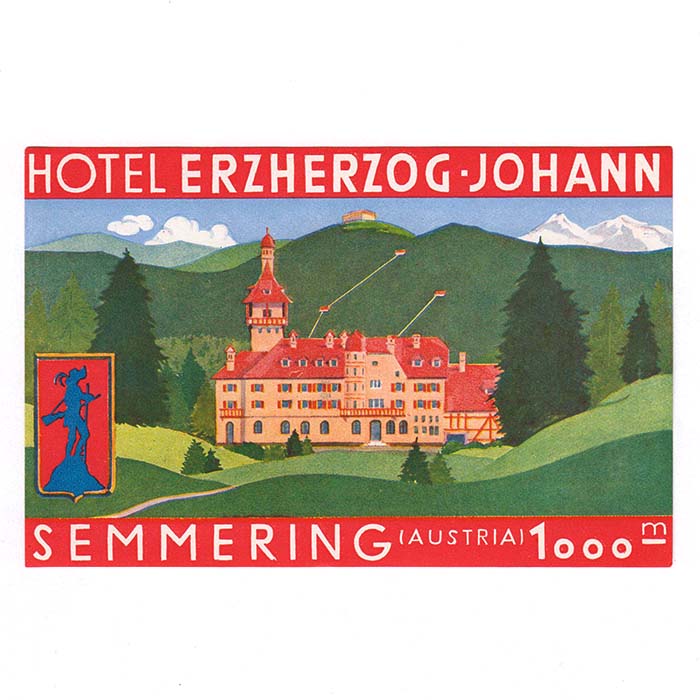 Hotel Erzherzog - Johann, Kofferkleber / Etiketten