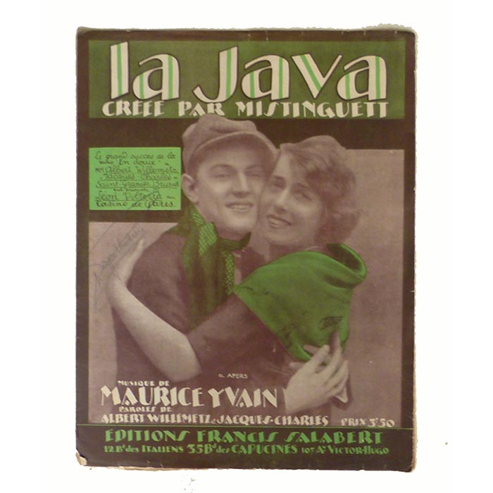 La Java, Maurice Yvain, Musiknoten