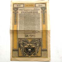 Staatsanleihe, Kriegsanleihe, 200 Kronen, 1917