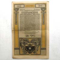 Staatsanleihe, Kriegsanleihe, 200 Kronen, 1917