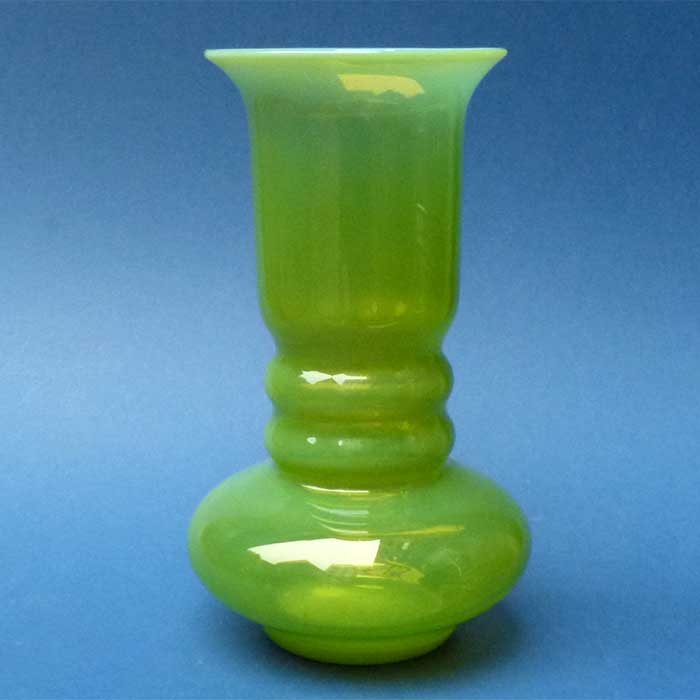 Vase, Uranglas, sehr groß, Art Deco