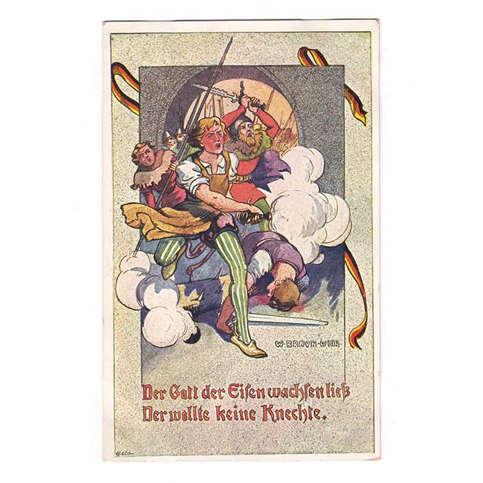 Der gott der Eisen wachsen ließ, politische AK