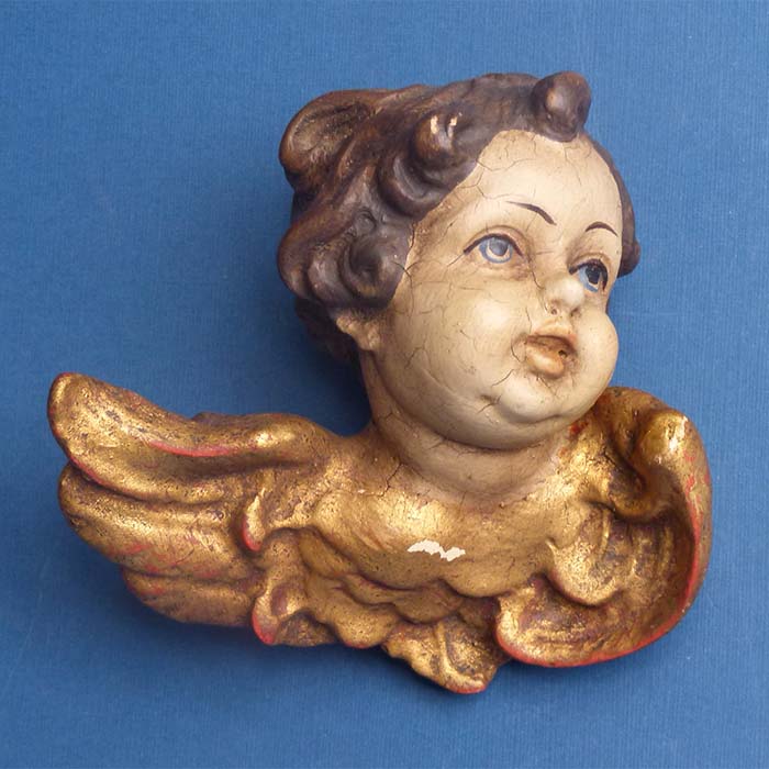 Putto, handgeschnitzt, Holz