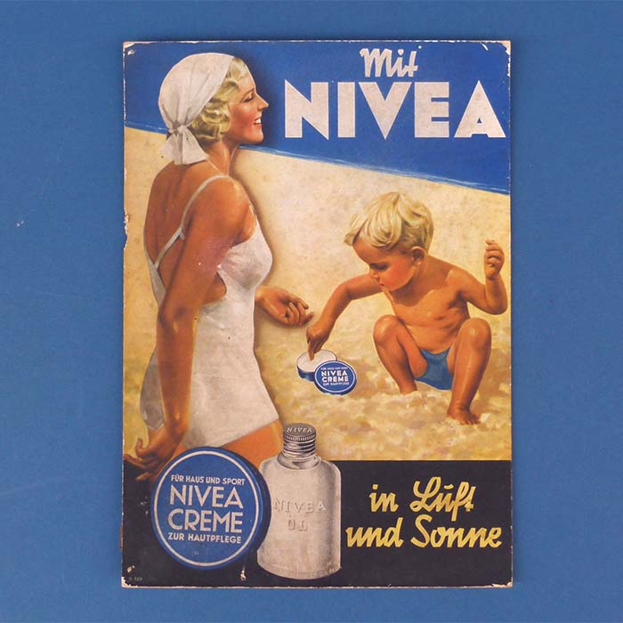 Nivea, Werbesteher, Plakat