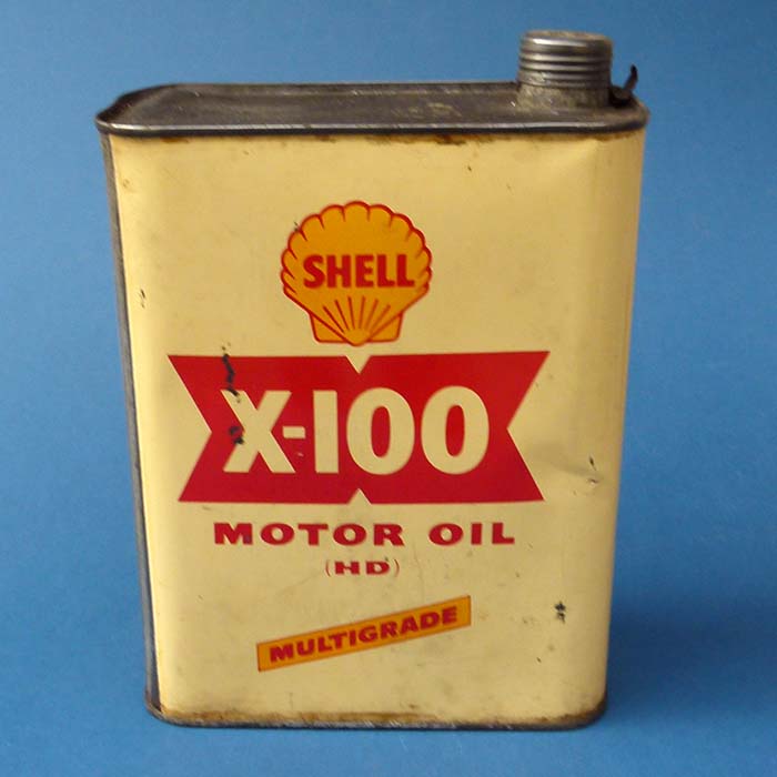 Shell Motor Oil X-100, Blechdose