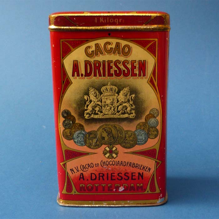 Driessen's Cocoa / Kakao, Rotterdam, Blechdose