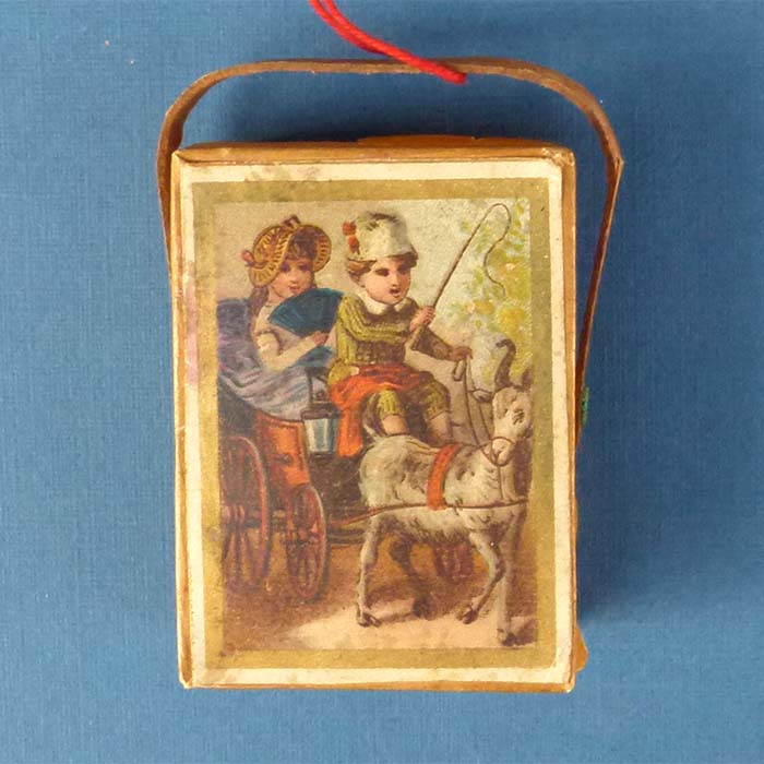 Christbaumschmuck, Pappschachtel, sehr alt