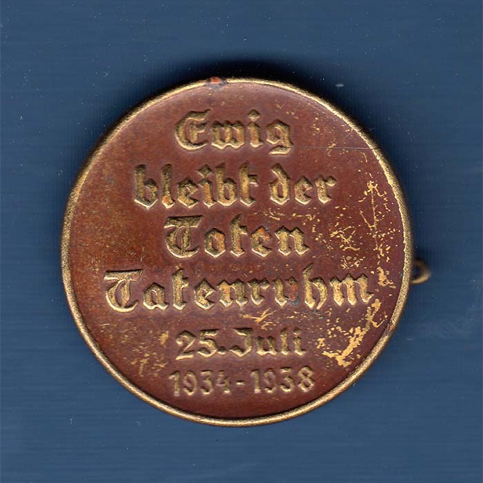 Ewig bleibt der Toten Tatenruhm, 1938