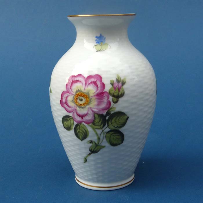 handbemalte Blumenvase, Herend, Ungarn