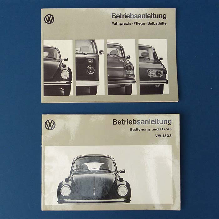 VW 1303, Betriebsanleitung, 2 Hefte, Volkwagen