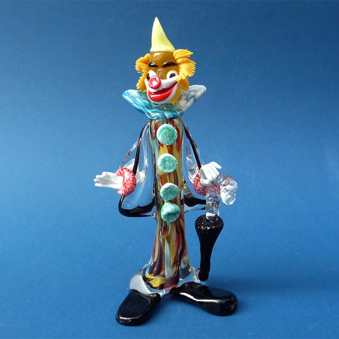 Clown, Murano Glas, bunt, mundgeblasen