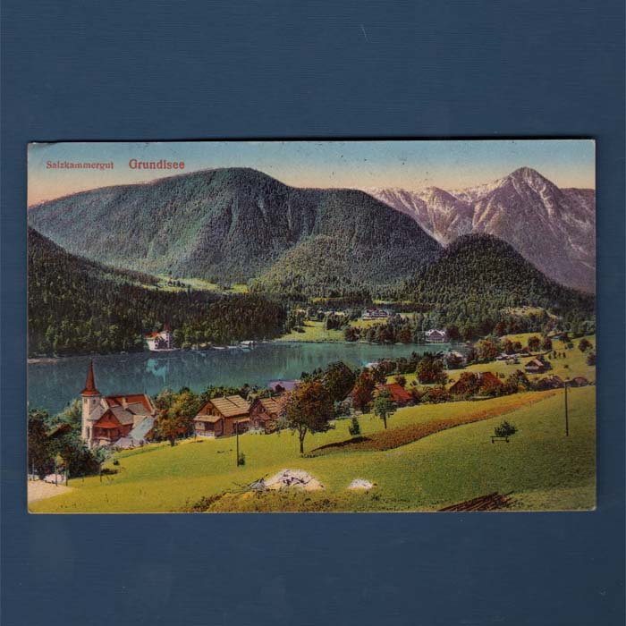 Salzkammergut, Grundlsee, Österreich, Ansichskarte