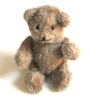Teddybär, sehr klein, 10 cm hoch