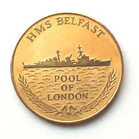 Medaille, HMS Belfast 