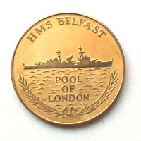 Medaille, HMS Belfast 