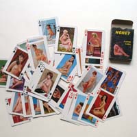 Honey, Pin Up Girls, erotische Spielkarten