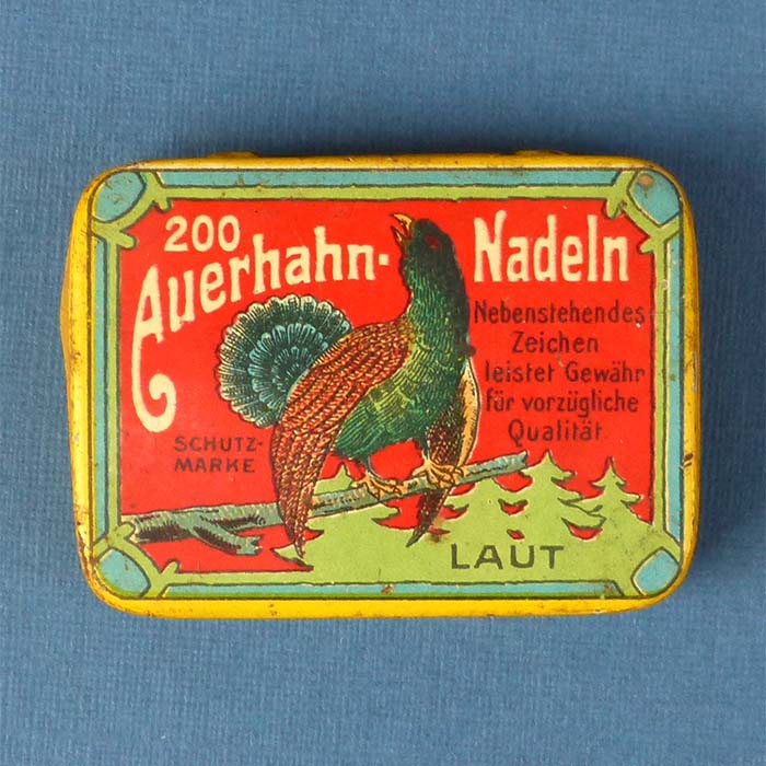 Auerhahn, Grammophon-Nadeldose