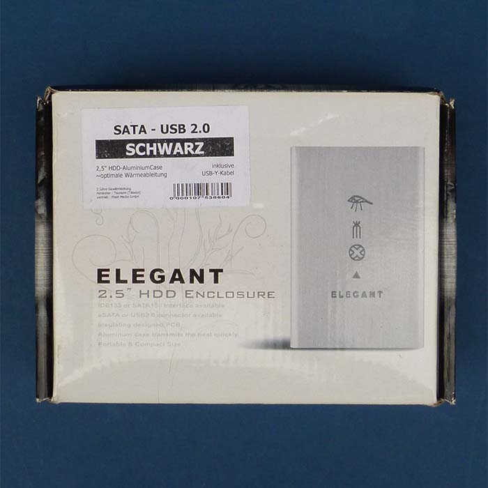 Festplattengehäuse, Elegant, 2,5 '' HDD