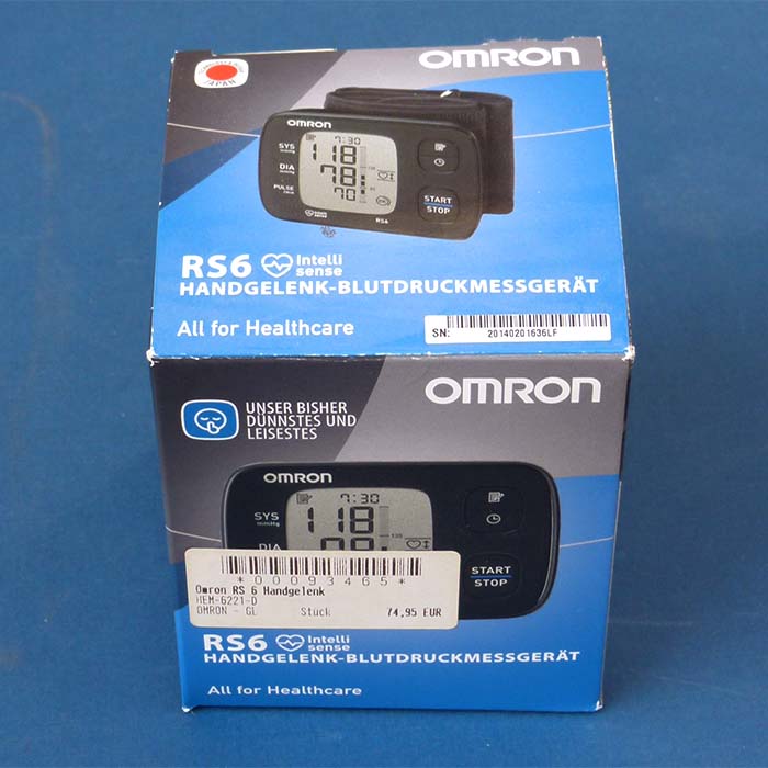 Omron RS6, Handgelenk-Blutdruckmessgerät