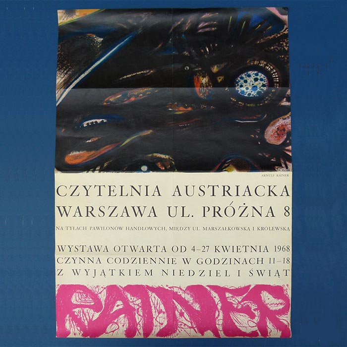 Arnulf Rainer, Czyteknia Austriacka Warszaw, 1968