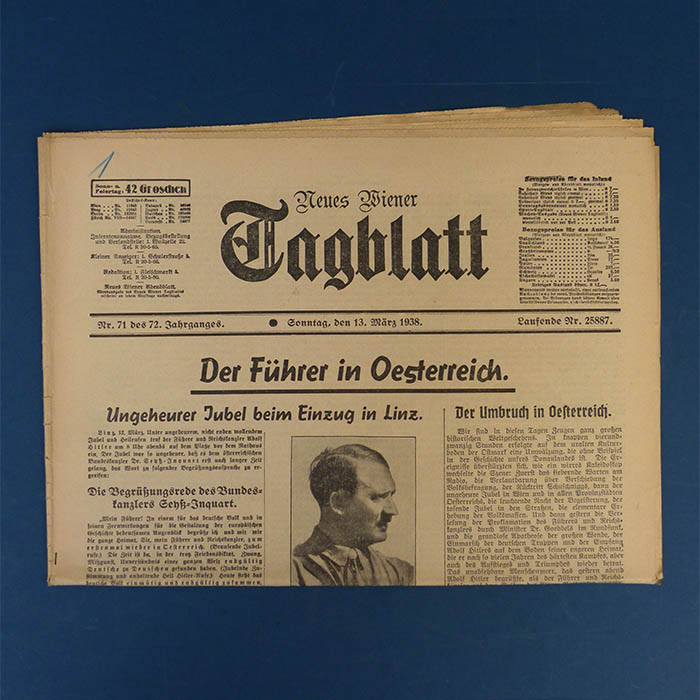Der Führer in Österreich, Neues Wiener Tagblatt, 1938