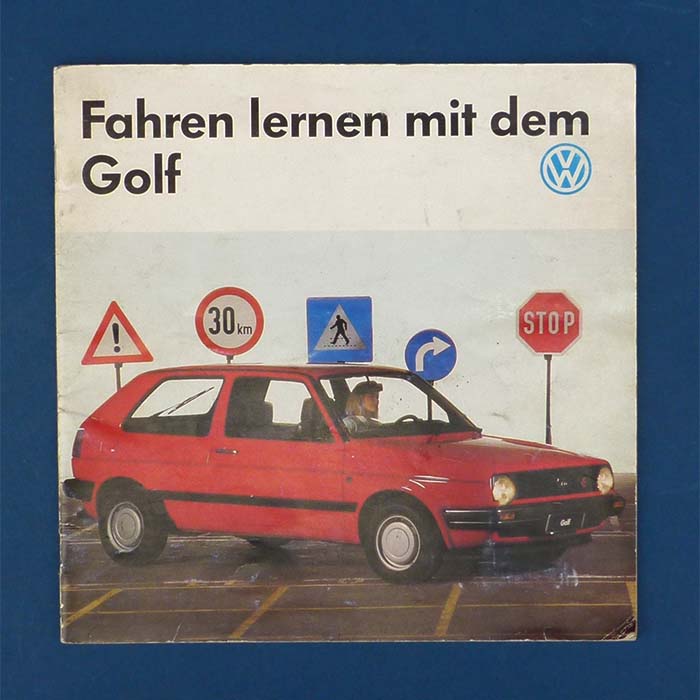 Fahren lernen mit dem Golf, Autoprospekt