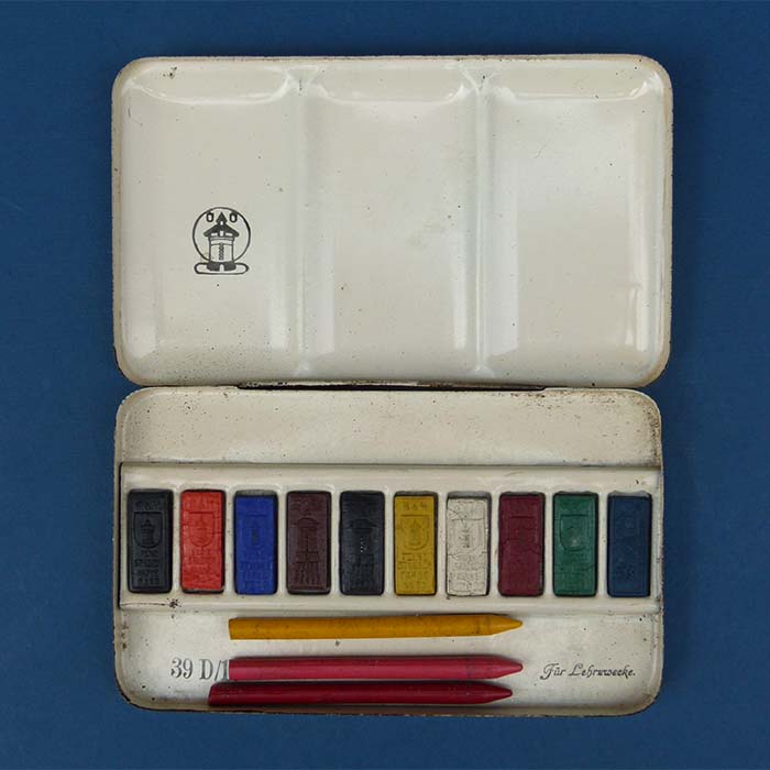 Turm-Farben, Farbmalkasten, Wasserfarben, painting box