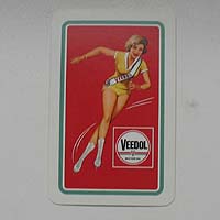 Veedol Motor Oil, Werbe-Spielkarten