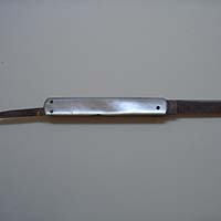 Taschenmesser, Perlmutt-Griff, zwei Klingen
