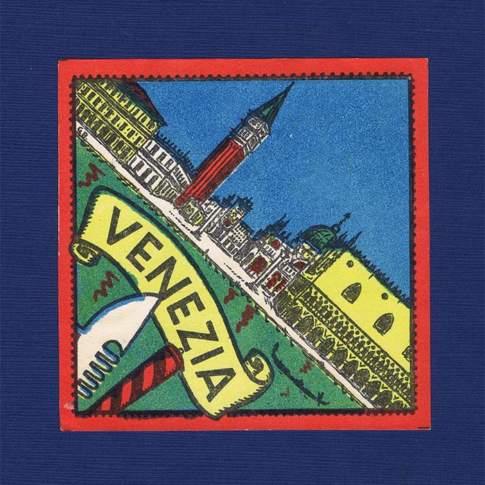 Venezia, Italien, Kofferkleber, Label