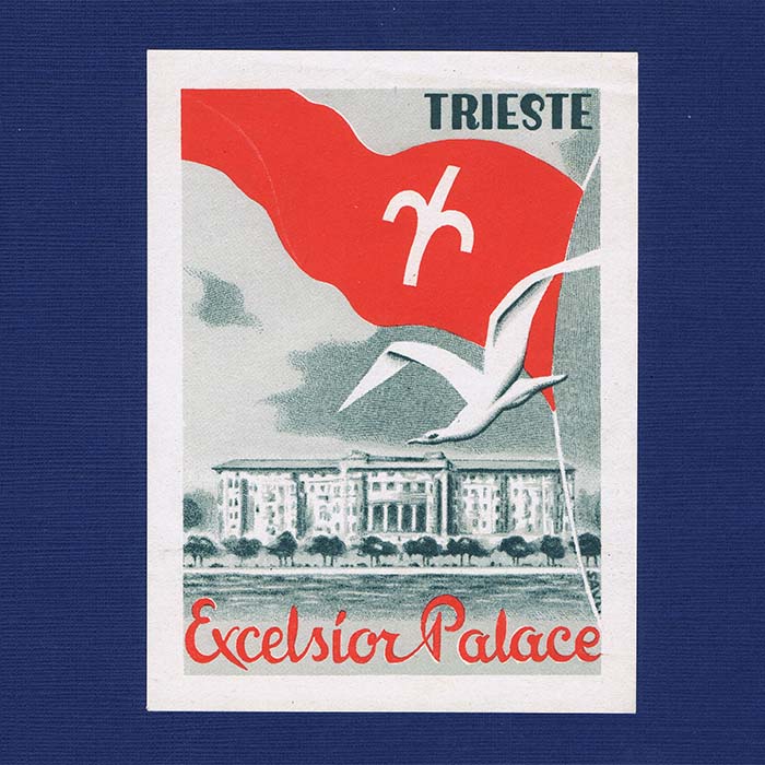 Hotel Excelsior Palace, Trieste, Kofferkleber