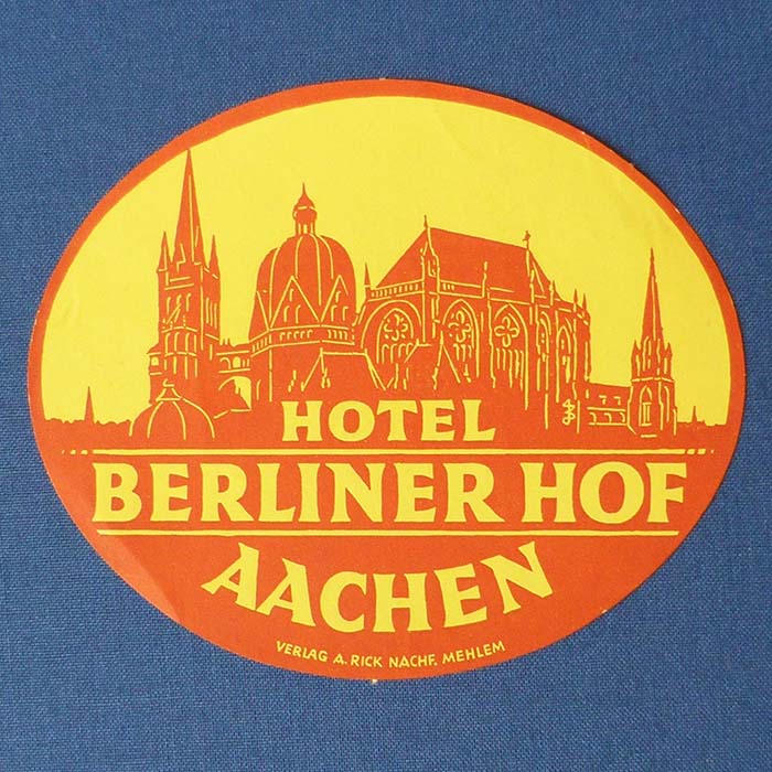 Hotel Berliner Hof Aachen, Kofferkleber