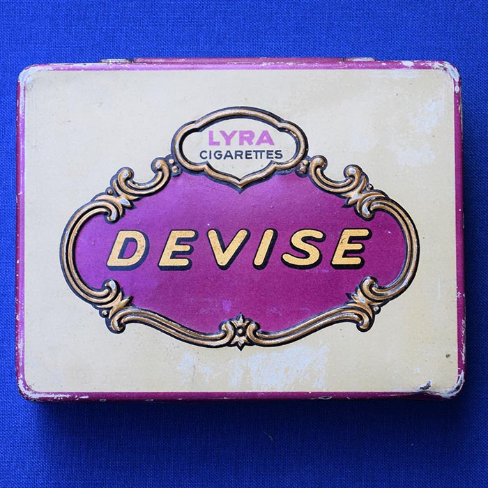 Devise - Lyra Cigaretten, Blechdose, 20 Stück