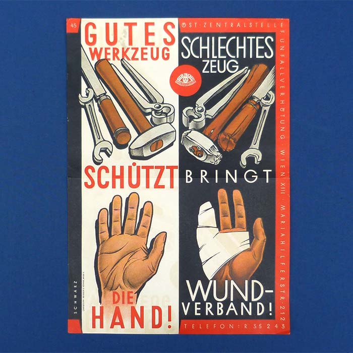 Gutes Werkzeug - Schlechtes Werkzeug, Plakat, Gib Acht