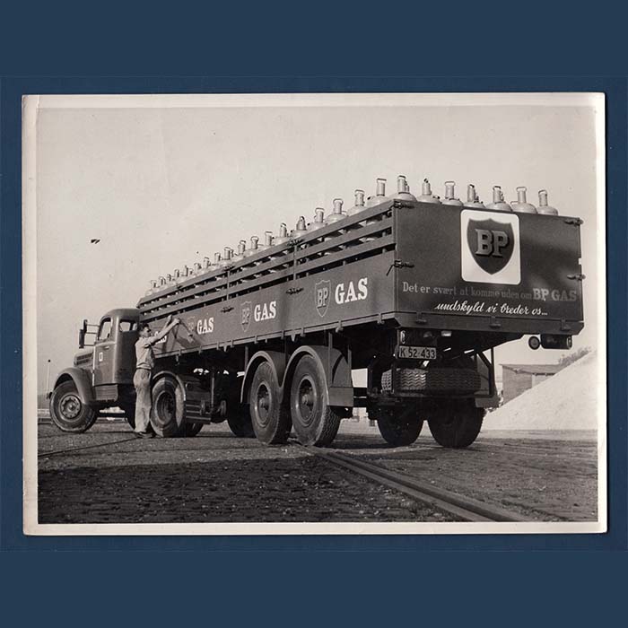 Auto / LKW, alte Fotografie, BP / British Petroleum