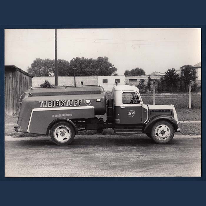 Auto / LKW, alte Fotografie, BP / British Petroleum