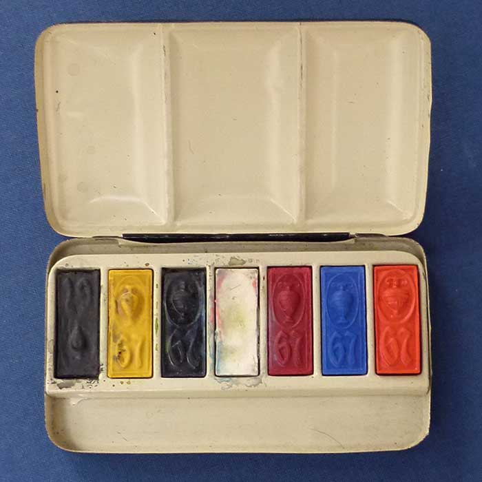 Farbmalkasten, Wasserfarben, painting box 