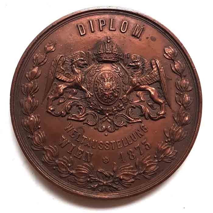 Medaille / Plakette, Weltausstellung Wien, 1876
