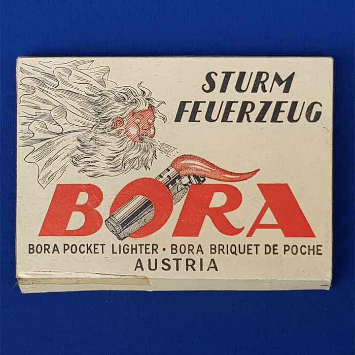 Bora, Sturm Feuerzeug, 9 Stück, orig. Schachtel