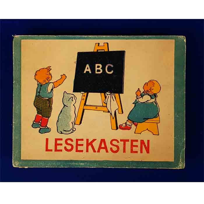 ABC Lesekasten, Lernspiel, um 1910