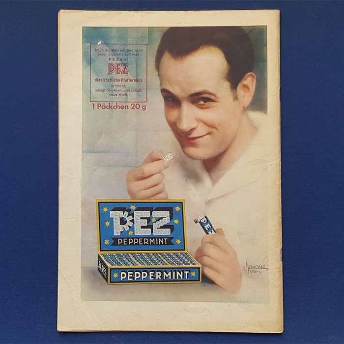 PEZ Peppermint, Manassé, Werbegrafik, 1931