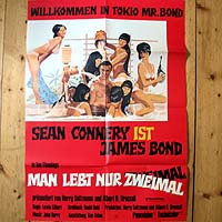 James Bond, Filmplakat, Connery, Man lebt nur zweimal